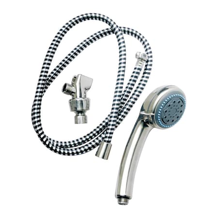 Plumb Pak Plumb Pak Polished Chrome Plastic 5 settings Handheld Showerhead 2 gpm PP828-52